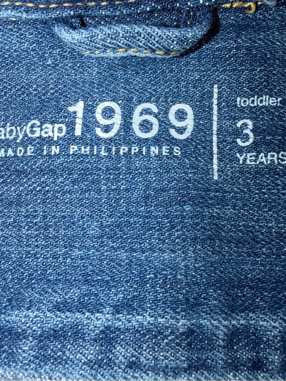 BabyGap Little Kids Blue Denim Jean Jacket With Snap Closures Size 3 Years